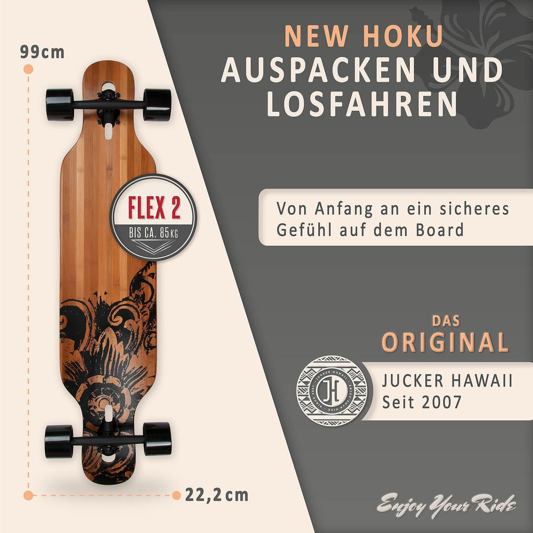 JUCKER HAWAII Longboards | Qualität vom Longboard Profi | Longboard HOKU in verschiedenen Designs |