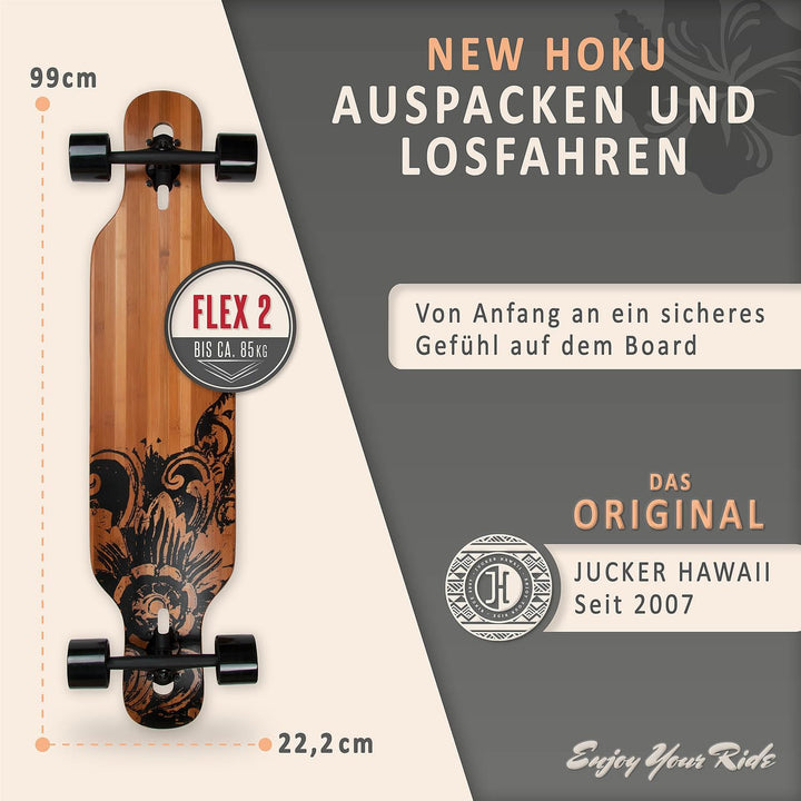 JUCKER HAWAII Longboards | Qualität vom Longboard Profi | Longboard HOKU in verschiedenen Designs |