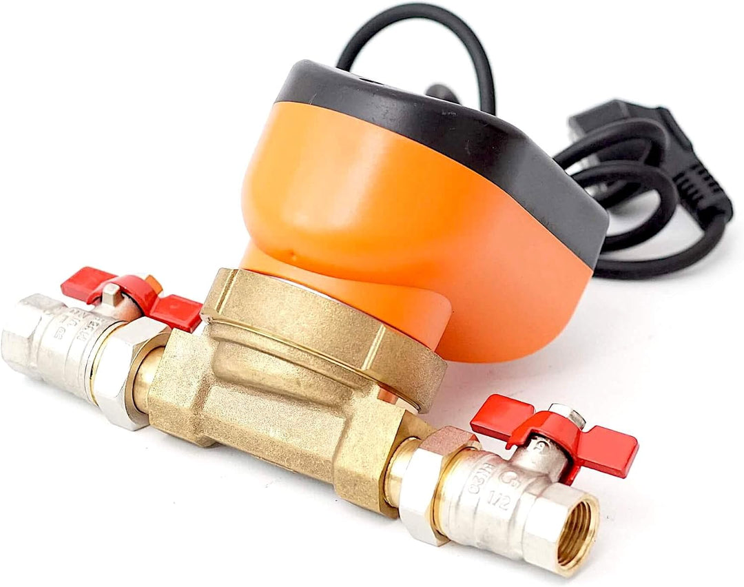 Zirkulationspumpe Z 15-14 Umwälzpumpe Trinkwasserpumpe Brauchwasserpumpe 1/2" mit zwei Kugelhähnen D