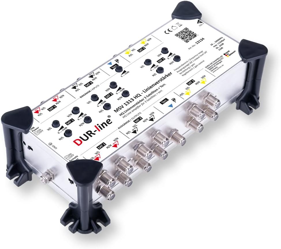 DUR-line MSV 1313 HQ Linienverstärker - Zur Verstärkung von Kaskaden-Systemen von 3 Satelliten - Mad