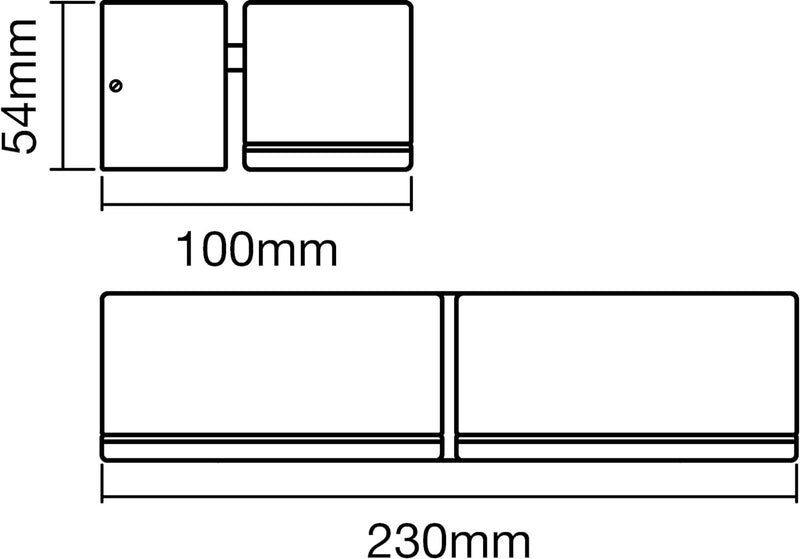 Ledvance LED Wand- und Deckenleuchte, Leuchte für Aussenanwendungen, Warmweiss, 100,0 mm x 230,0 mm