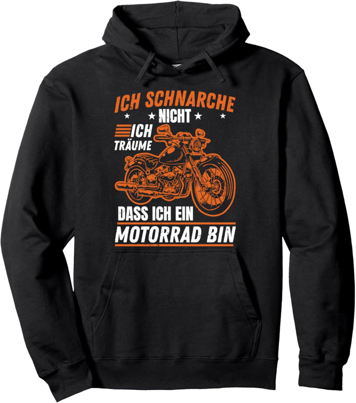 Ich Schnarche Nicht Ich Träume Das Ich Ein Motorrad Bin Pullover Hoodie