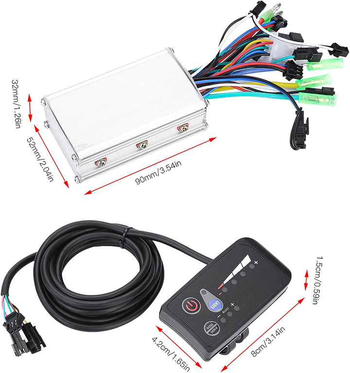 VGEBY Brushless Controller, 250W / 350W Elektroroller Bürstenloser Controller Kit mit Wasserdichter