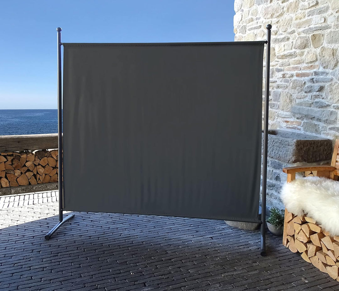 QUICK STAR Paravent 180 x 178 cm Stoff Raumteiler Gross Garten Stellwand Trennwand Balkon Sichtschut