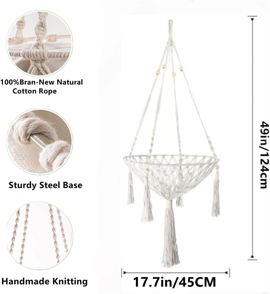 Katze Hängematte,Baumwolle Katzenschaukelbett,Hängen Fenster Hängematte Bett Stricken Hängen Katze N