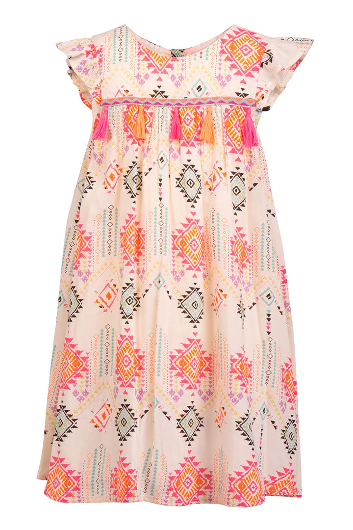 happy girls Mädchen Kleid Kinderkleid 98 Neon Coral, 98 Neon Coral