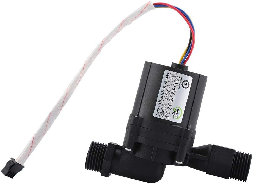 DC 24/12 V Solarwarmwasserbereiter Umwälzpumpe Auto Abschaltung geräuscharmes Wasser Einstellbare Zi
