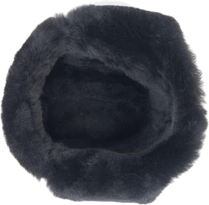 Zessano Leder Flieger Russische Ushanka Trapper Winter Pelz Hut - Unisex Shearling 100% Leder Schaff