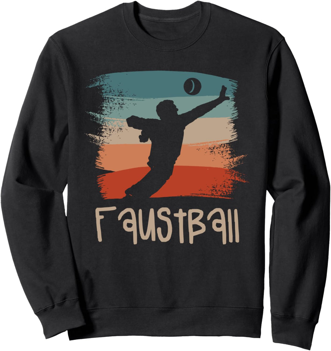 Retro Vintager Faustball Faustballspieler Sweatshirt
