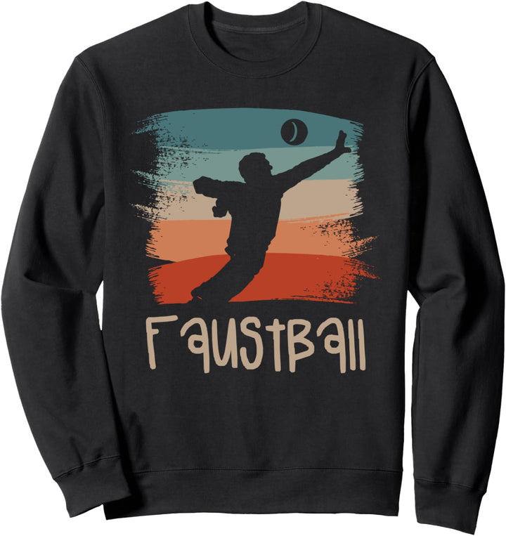 Retro Vintager Faustball Faustballspieler Sweatshirt