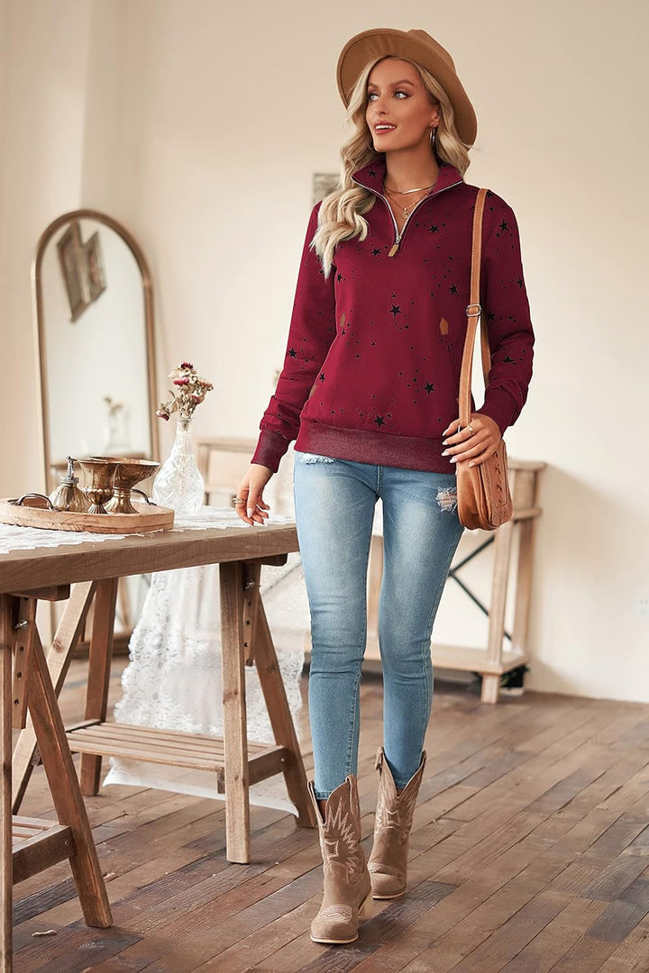 Cassiecy Damen Kapuzenpullover Winter Langarm Hoodie Pullover Baumwoll Casual Sweatshirt Winterjacke