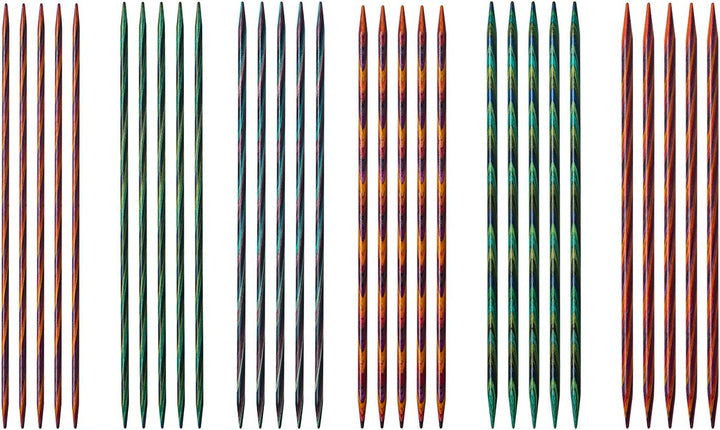 Knit Picks Stricknadel-Set aus Holz, doppelspitzig, Mosaik, 20,3 cm 8", 8"