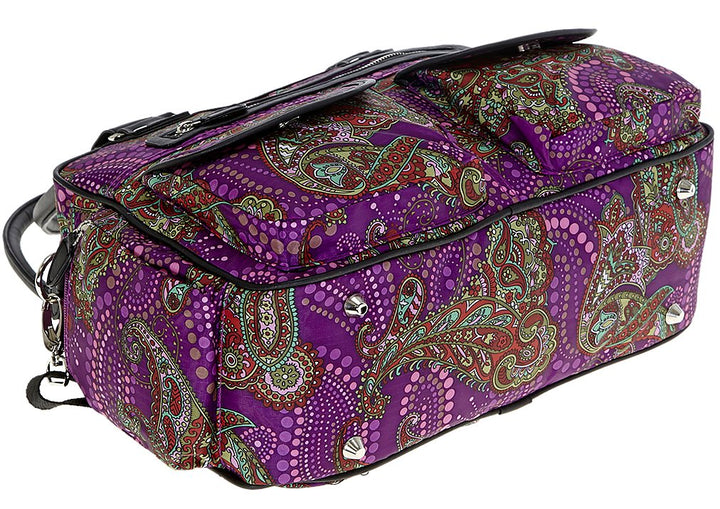 6 TEILE Set: ALESSANDRO Wickeltasche FLEUR Babywickeltasche + Wickelmatte + Windeltasche + Wäschesac