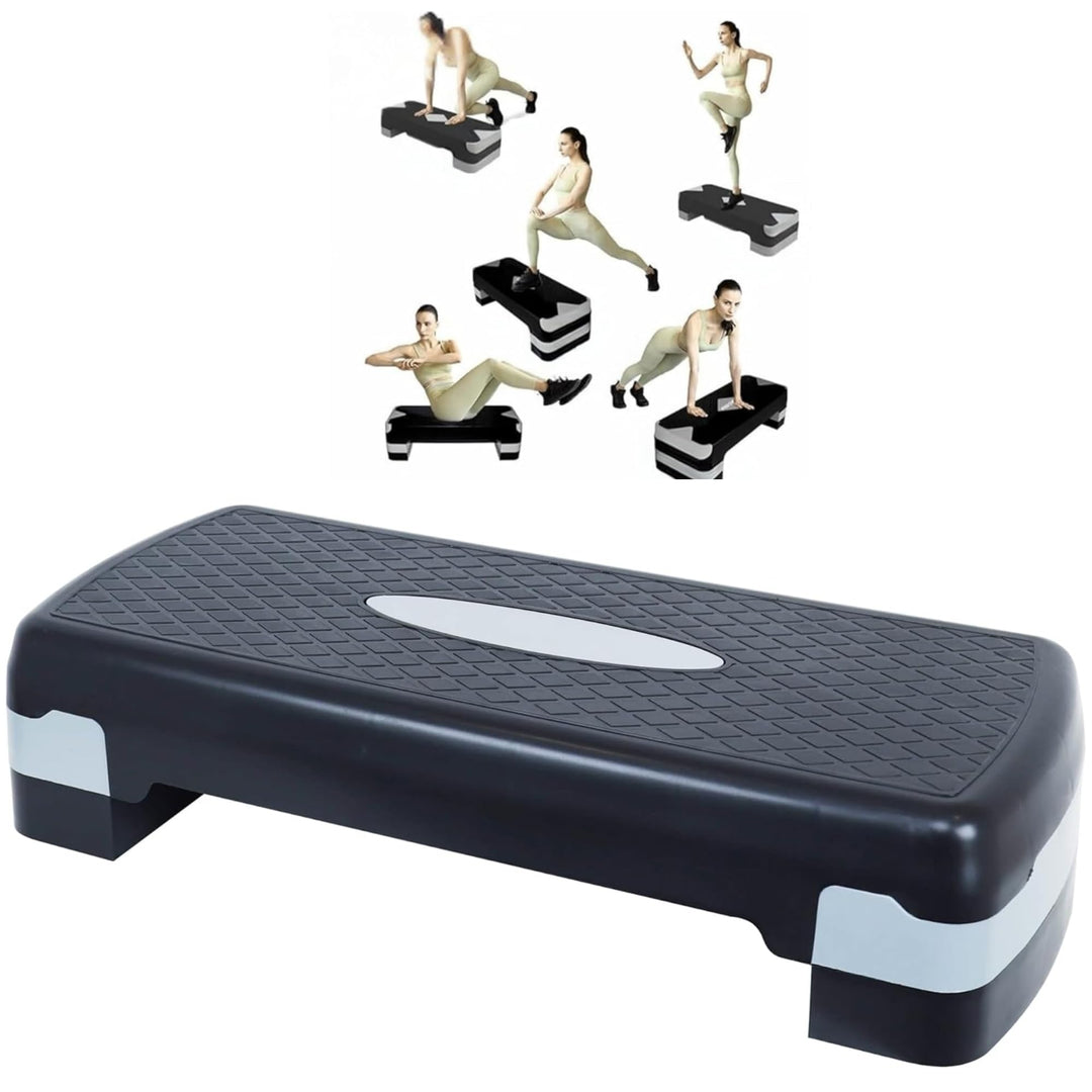 Steppbrett Fitness Aerobic Stepper Höhenverstellbar Step Bench Mit Stufen. Rutschfestes Trainingsger
