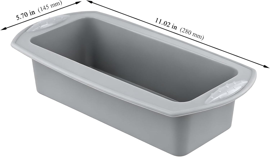MUKSEUT 6 Stück Silikon Brotbackform Kasten 28x14.5x6.3cm, Rechteckig Backform Silikon Kastenform Br