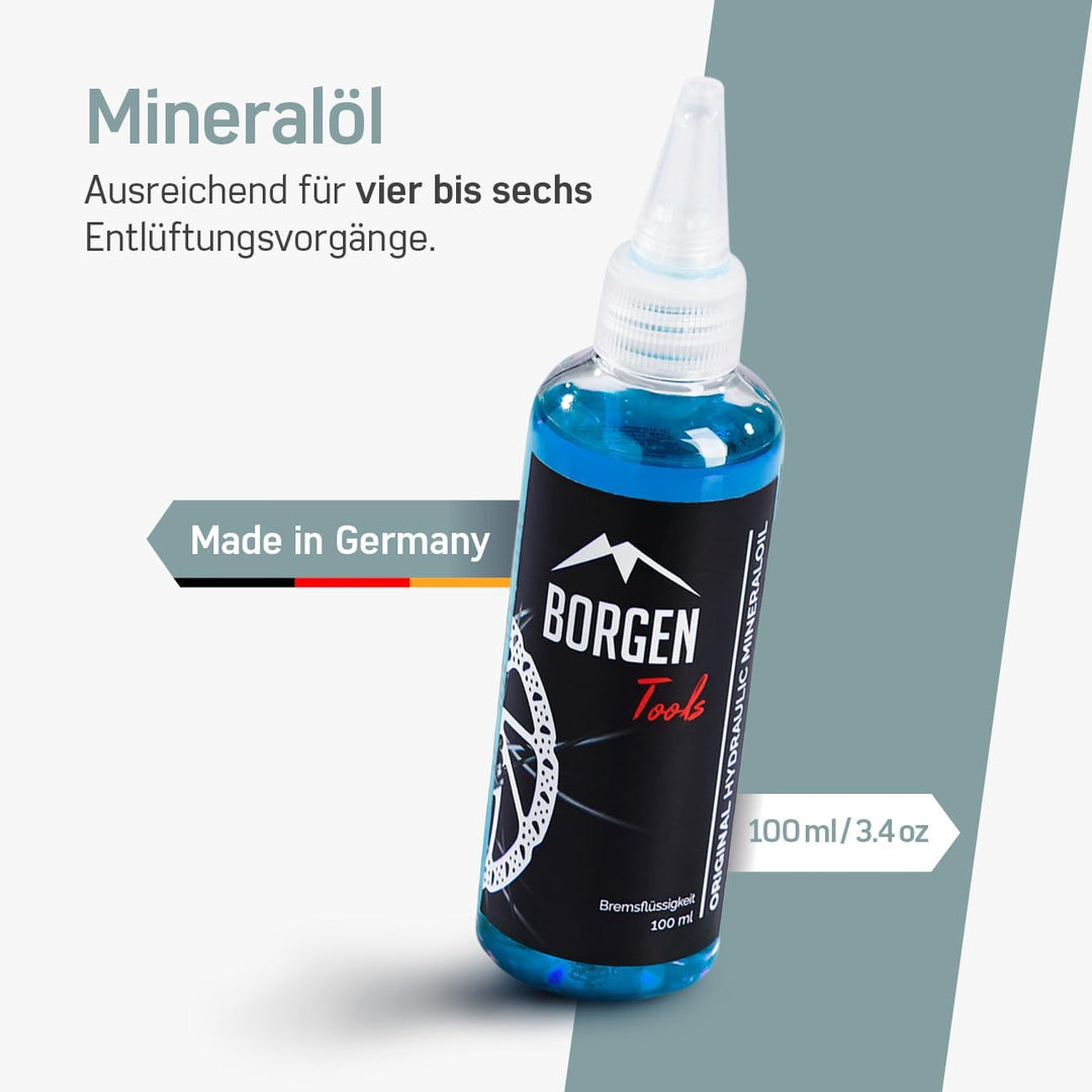 Borgen Entlüftungskit für Magura hydraulische Scheibenbremsen I Fahrrad Bremsen Service Kit I Entlüf
