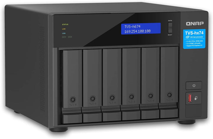 QNAP TVS-h674-i5-32G | Intel Core i5 Prozessor, 32 GB RAM, PCIe Gen 4 Desktop NAS
