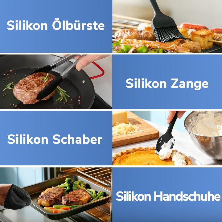 Heissluftfritteuse Zubehör für Philips Dual Flexbasket Airfryer 1000 Series 7,1L, 3Pcs Massgeschneid