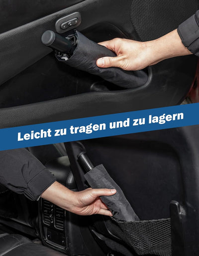 JOYTUTUS Sonnenschutz Auto Frontscheibe, [2024 Upgrade] 360°Drehbar Windschutzscheibe Sonnenschutz m