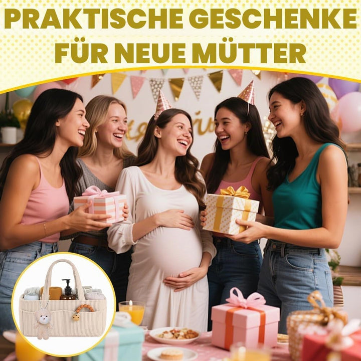 Wickeltasche Organizer, Tragbarer Wickelkorb mit Fächern &amp; Griffen, Large Wickel Organizer, Diaper C
