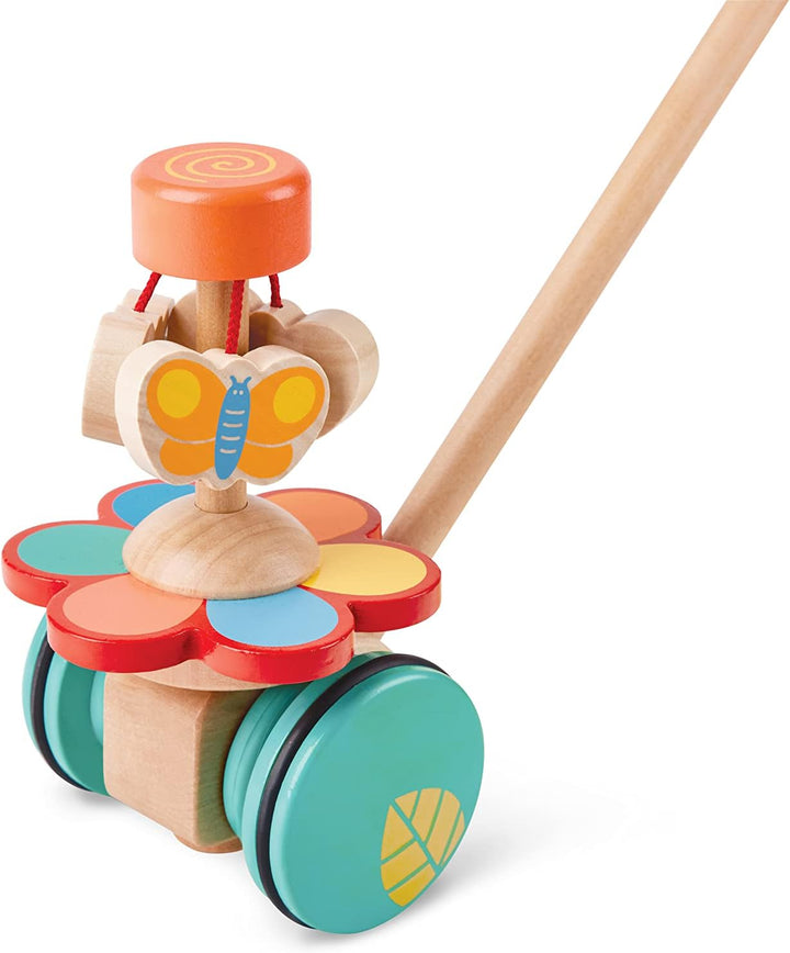 Hape Tanzende Schmetterlinge – Holz-Schiebespielzeug und Lauflernhilfe, flatternde Schmetterlinge be