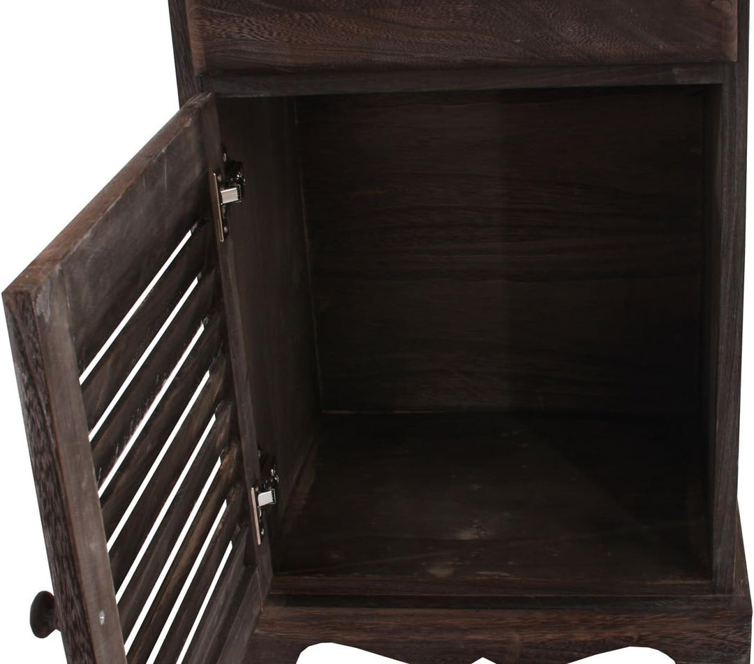 Mendler Kommode Schrank, 81x40x32cm, Shabby-Look, Vintage - braun