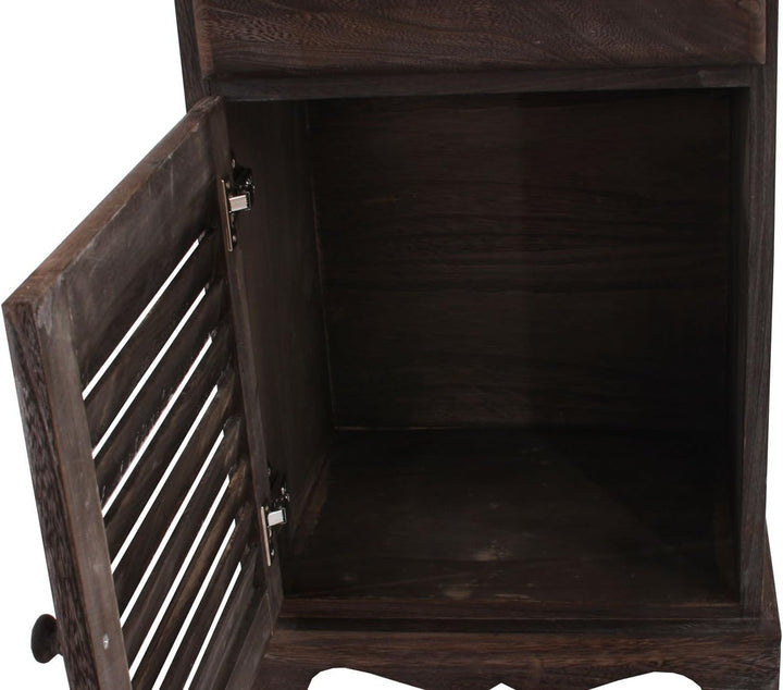 Mendler Kommode Schrank, 81x40x32cm, Shabby-Look, Vintage - braun