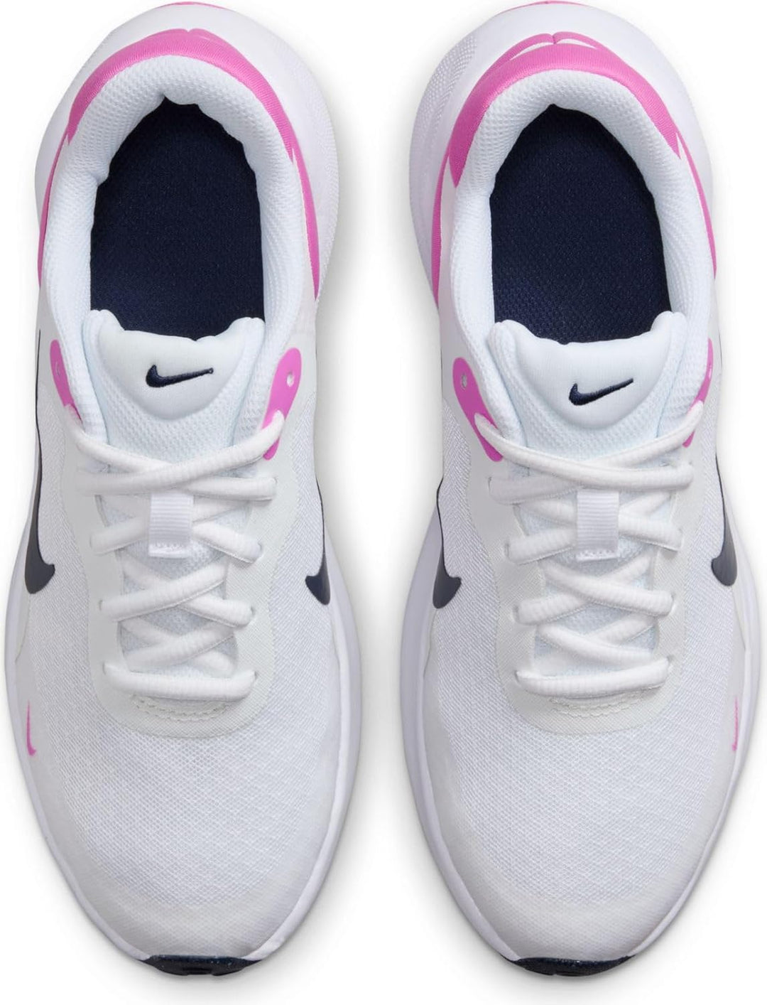 Nike Unisex Kinder Revolution 7 (Gs) Sportschuh White Midnight Navy Playful Pink 32 EU, White Midnig