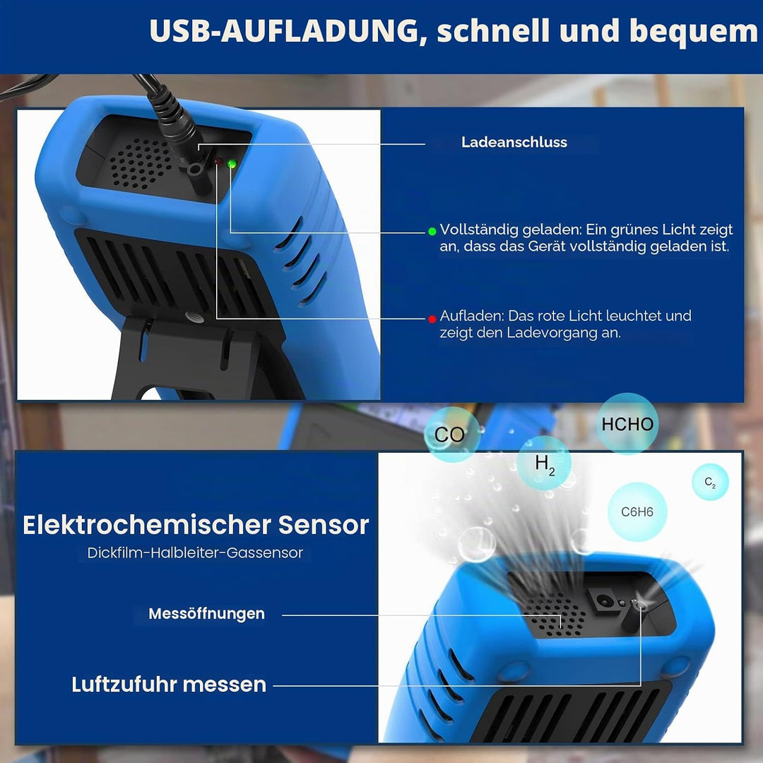 AOPUTTRIVER Formaldehyd Messgerät AP-5800N Innenraum-Luftqualitätsmessgeräte Verschmutzung Messgerät