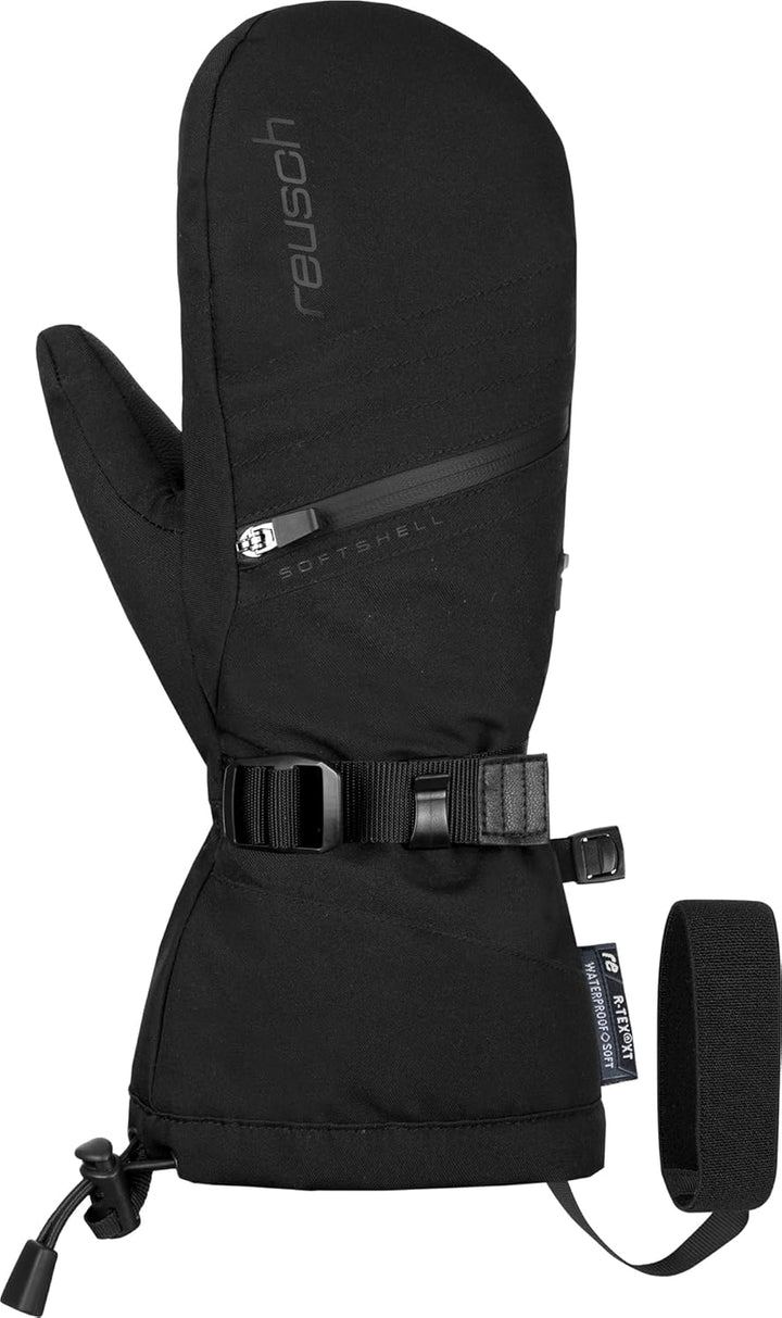 Reusch Damen Fäustlinge Demi R-tex Xt Mitten Extra Warm, Wasserdicht, Atmungsaktiv 7.5 Schwarz, 7.5