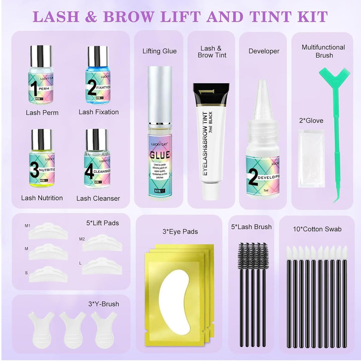 Wimpernlifting Set mit Schwarz, 2026 Aktualisiertes Lash Lifting Set mit Schwarz, Wimpernlifting Set