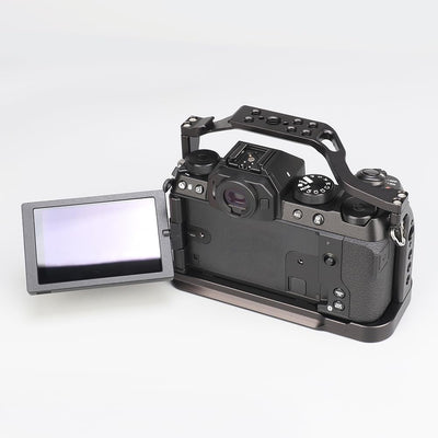 Hersmay Fuji XS20 Kamerakäfig mit Tragegriff, Aluminium Vollkäfig für FUJIFILM X-S20 Zubehör mit Sch