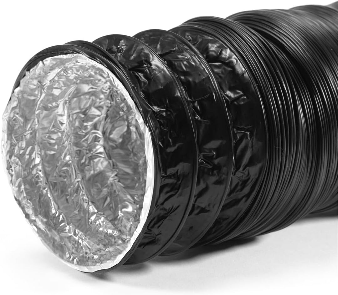 STERR Verstärkter flexibler Schlauch für Lüftungskanäle 100 mm x 10 m - Abluftschlauch - Kanalschlau