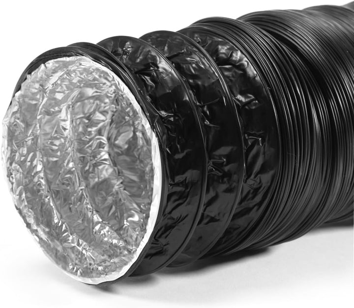 STERR Verstärkter flexibler Schlauch für Lüftungskanäle 100 mm x 10 m - Abluftschlauch - Kanalschlau