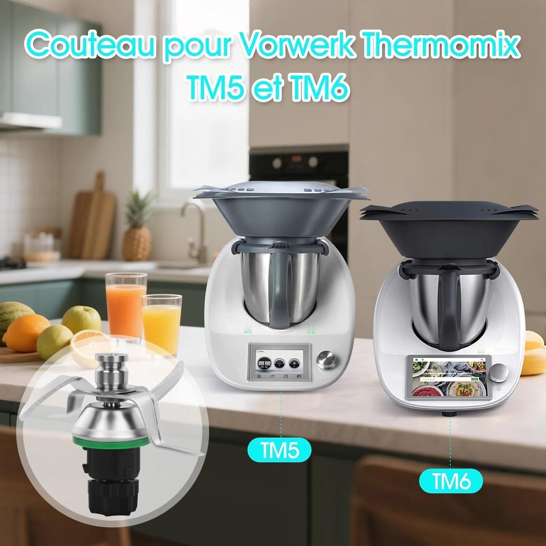 Messer für Thermomix TM5 TM6, Ersatz für Vоrwerk Thermоmix Messer TM6 TM5