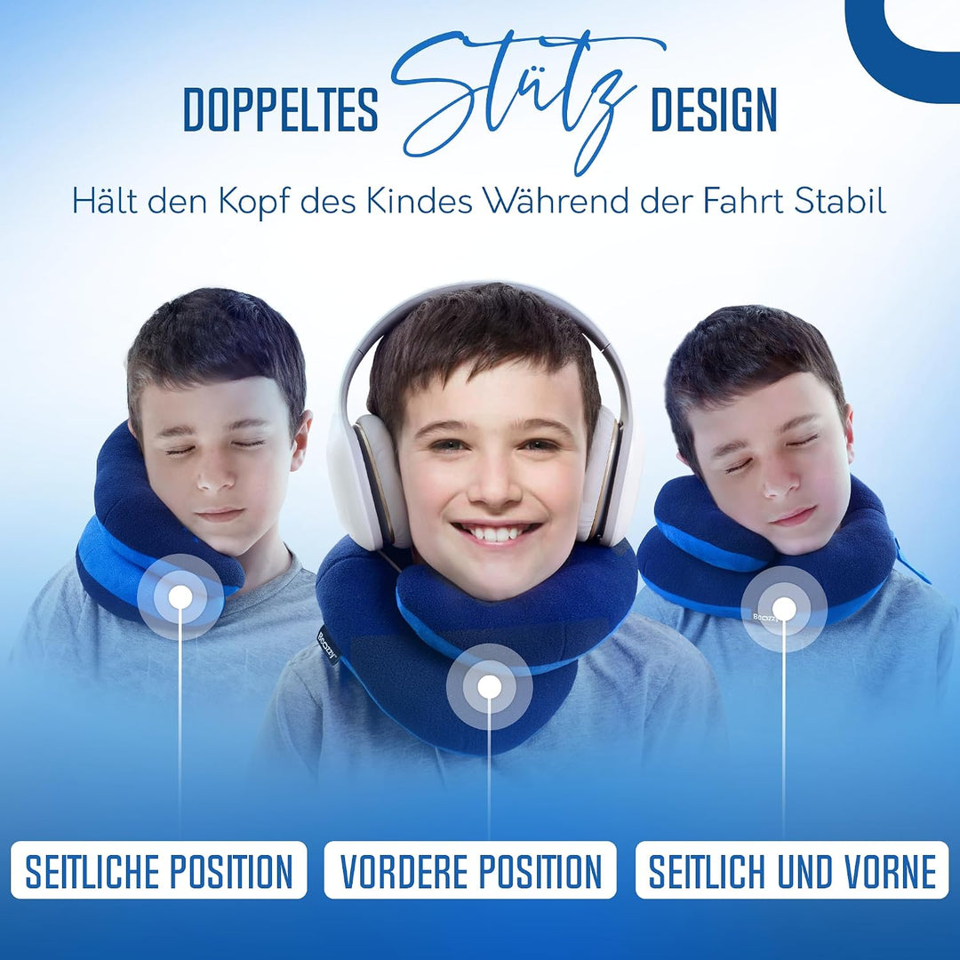BCOZZY Kinnstützendes Reisekissen Für Kinder für 8-12 Jahre, Verhindert DASS Der Kopf Nach Vorne Fäl