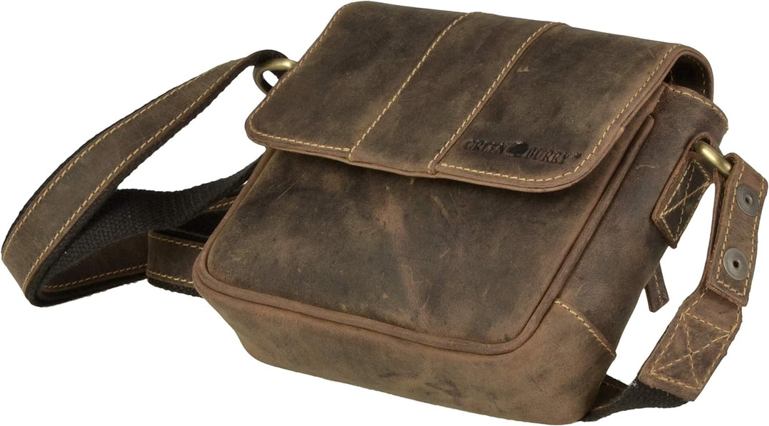 Greenburry Vintage Umhängetasche Leder 19 cm