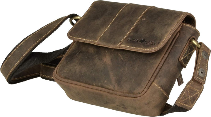 Greenburry Vintage Umhängetasche Leder 19 cm