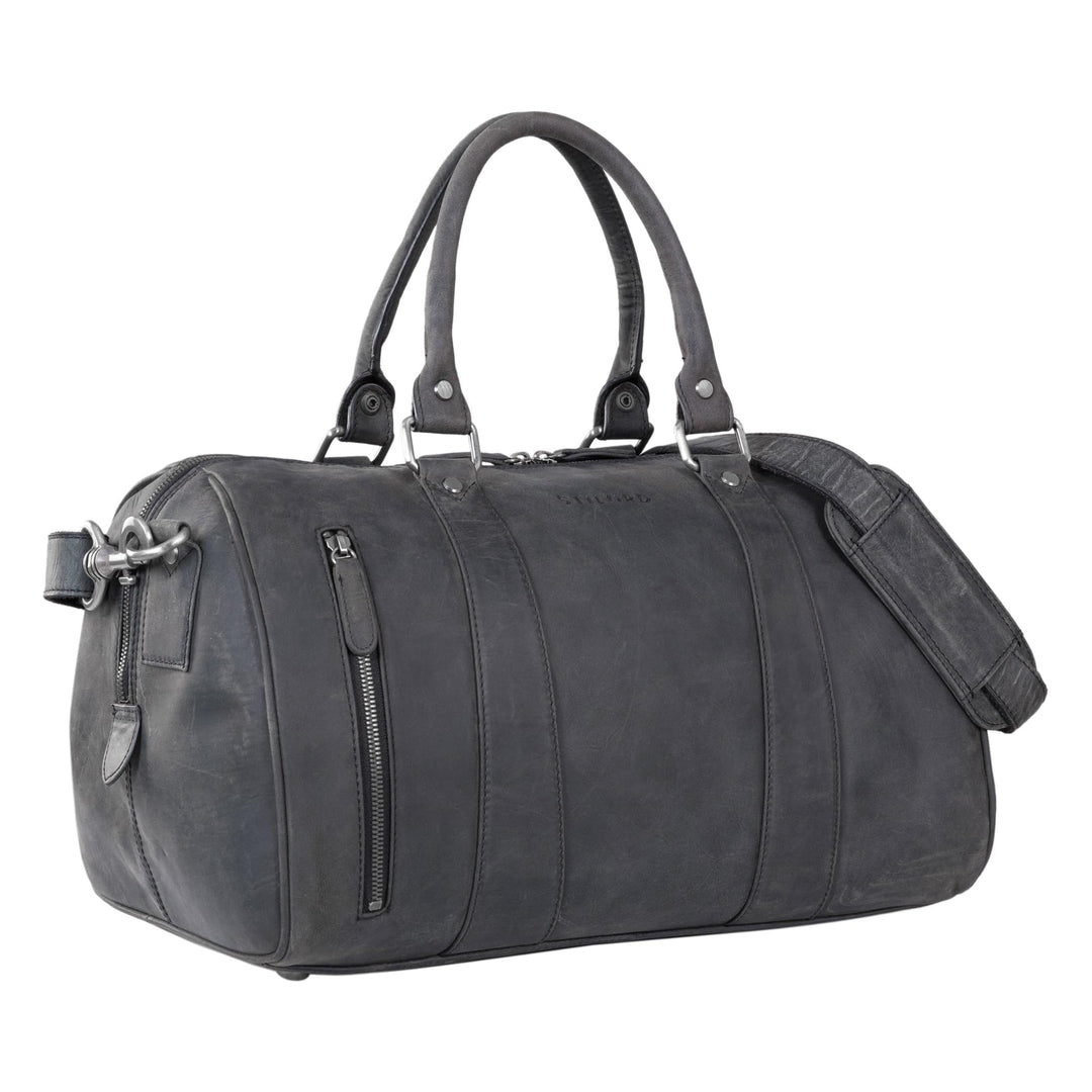 STILORD 'Keanu' Leder Weekender Herren kleine Vintage Reisetasche zum Umhängen Handgepäck Reisegepäc