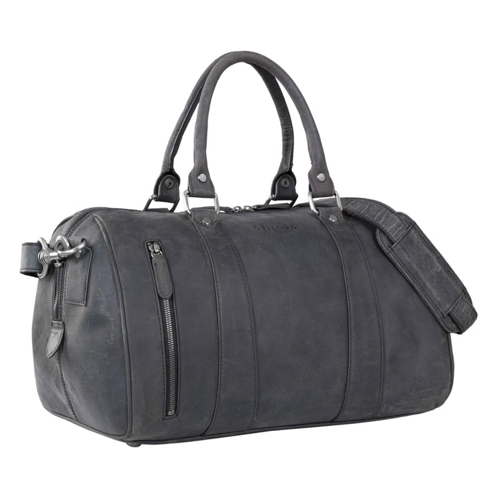 STILORD 'Keanu' Leder Weekender Herren kleine Vintage Reisetasche zum Umhängen Handgepäck Reisegepäc