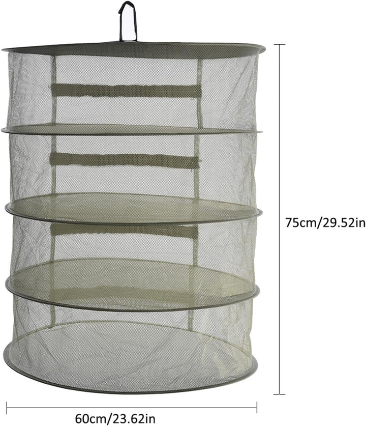 Trockennetz Kräuter | 4-lagiges Kräutertrockner Hängend | Trockennetz Drying Rack | Faltbar Kräuter