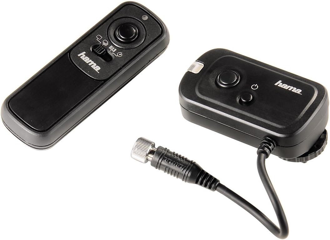 Hama Funkfernauslöser für Kameras mit Remote-Control-Eingang, DCCSystem, Schwarz, Funk