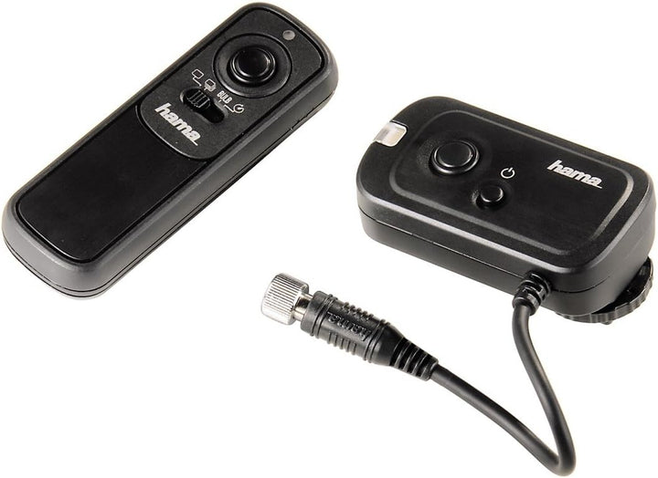 Hama Funkfernauslöser für Kameras mit Remote-Control-Eingang, DCCSystem, Schwarz, Funk
