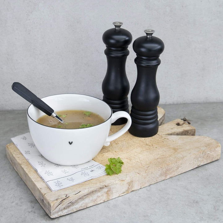 BC Soup Bowl little Heart Keramik weiss grau grosse Tasse Suppentasse Keramikgeschirr BC Soup Bowl K