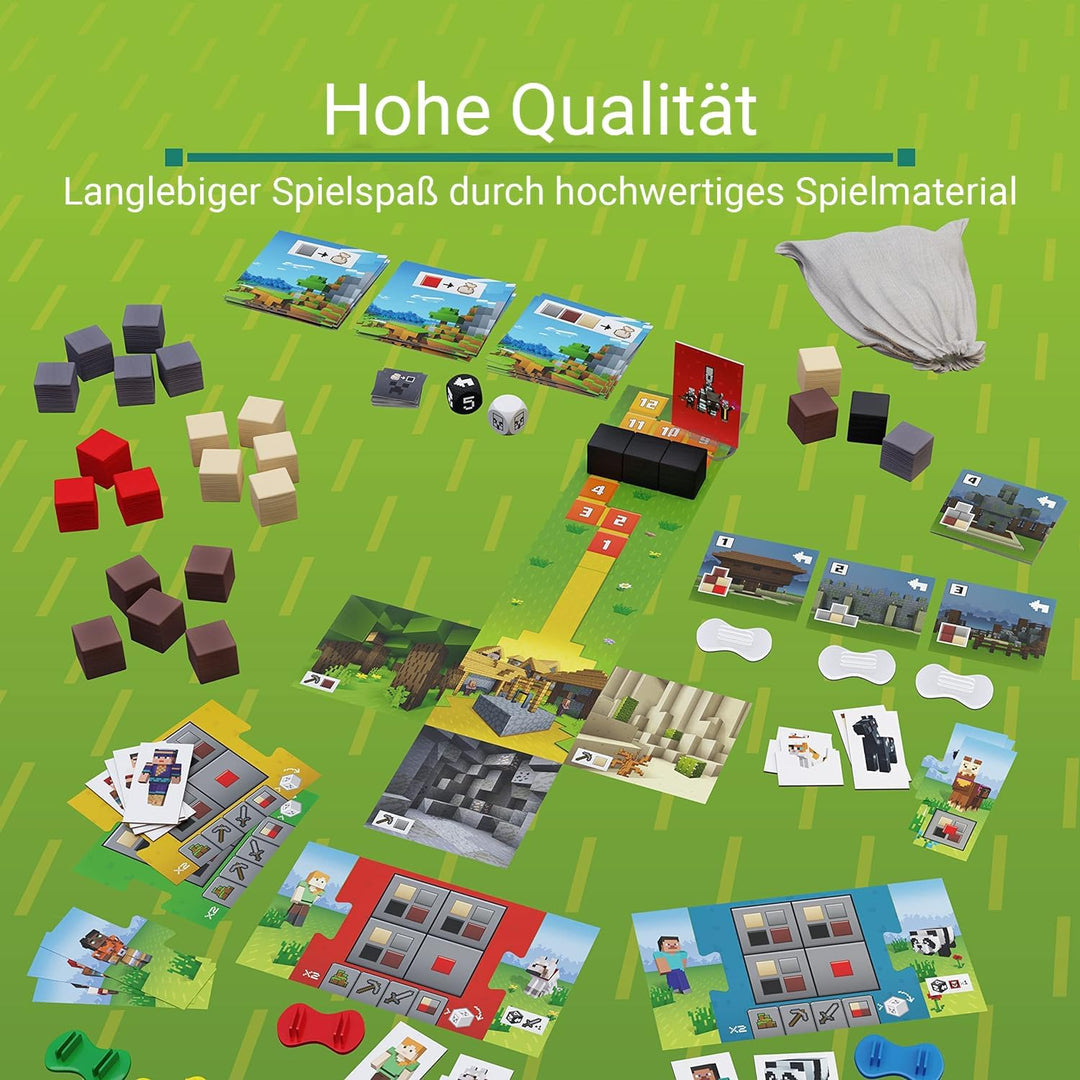 Ravensburger 20914 Minecraft Heroes of The Village - Kooperatives Familienspiel für 2-4 Spieler ab 7