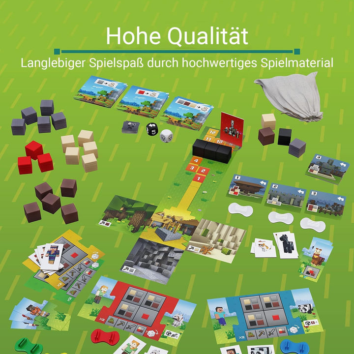 Ravensburger 20914 Minecraft Heroes of The Village - Kooperatives Familienspiel für 2-4 Spieler ab 7