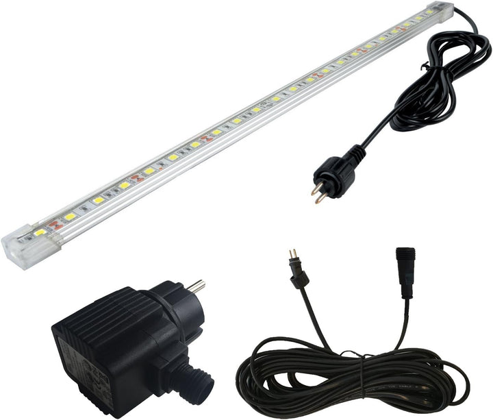 Köhko LED-Beleuchtung Leiste 15 cm wasserdicht für Wasserfall Alberta (15-150 cm), 15 CM Led-leiste