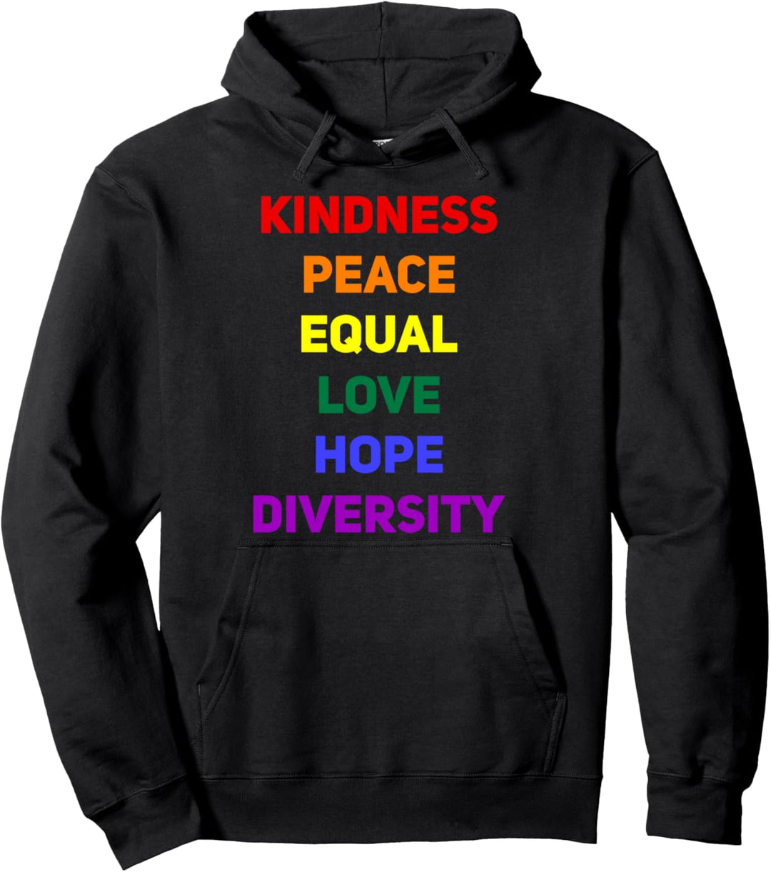 Freundlichkeit Frieden Equal Liebe Homosexuell Pride Pullover Hoodie