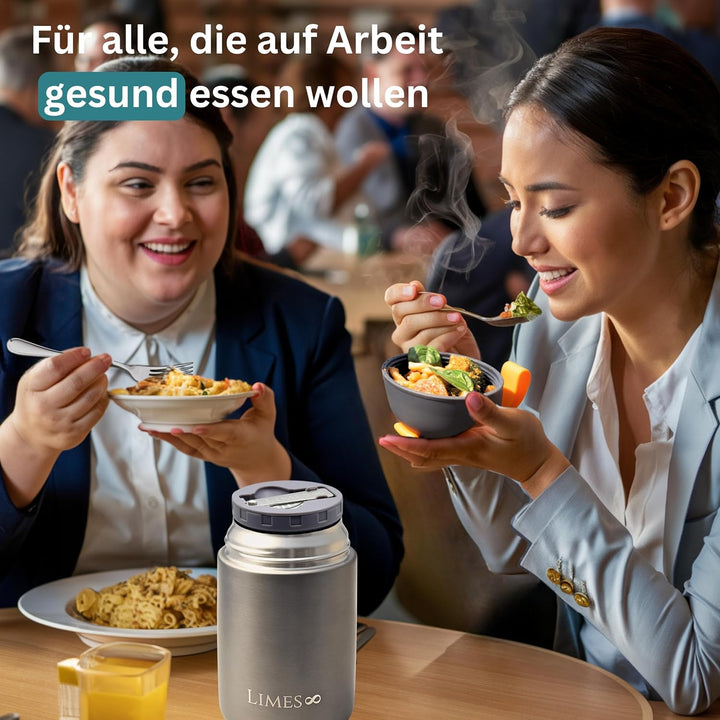 Thermobehälter für Essen 700ml [HEIss & KALT] Warmhaltebehälter Essen - Thermobox für Essen - Thermo