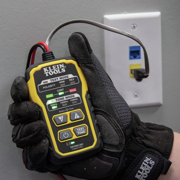 KLEIN TOOLS Tongenerator Leitungssucher, Toner-Pro, Telefon (RJ11 und RJ12), Daten (RJ45) Koax und w